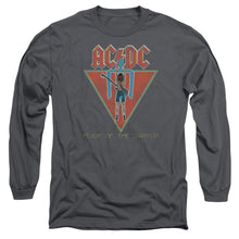 Load image into Gallery viewer, AC/DC Flick Of The Switch Mens Long Sleeve Shirt Charcoal