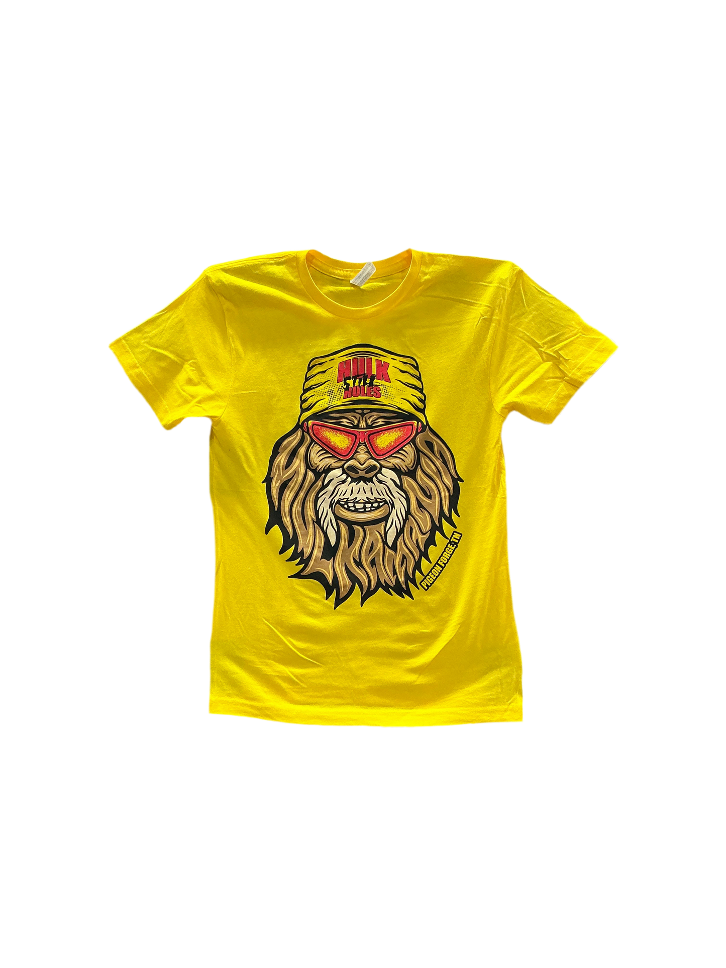 Hulk Hogan Hulk Still Rules Hulksquatch Mens T Shirt Yellow