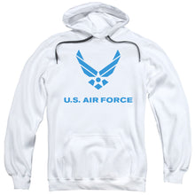 Load image into Gallery viewer, Air Force Distressed Logo Mens Hoodie White