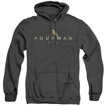 Load image into Gallery viewer, Aquaman Movie Logo Heather Mens Hoodie Black