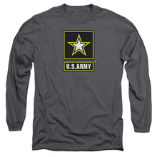 Load image into Gallery viewer, Army Logo Mens Long Sleeve Shirt Charcoal