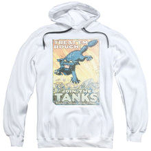 Load image into Gallery viewer, Army Treat Em Rough Mens Hoodie White