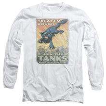 Load image into Gallery viewer, Army Treat Em Rough Mens Long Sleeve Shirt White