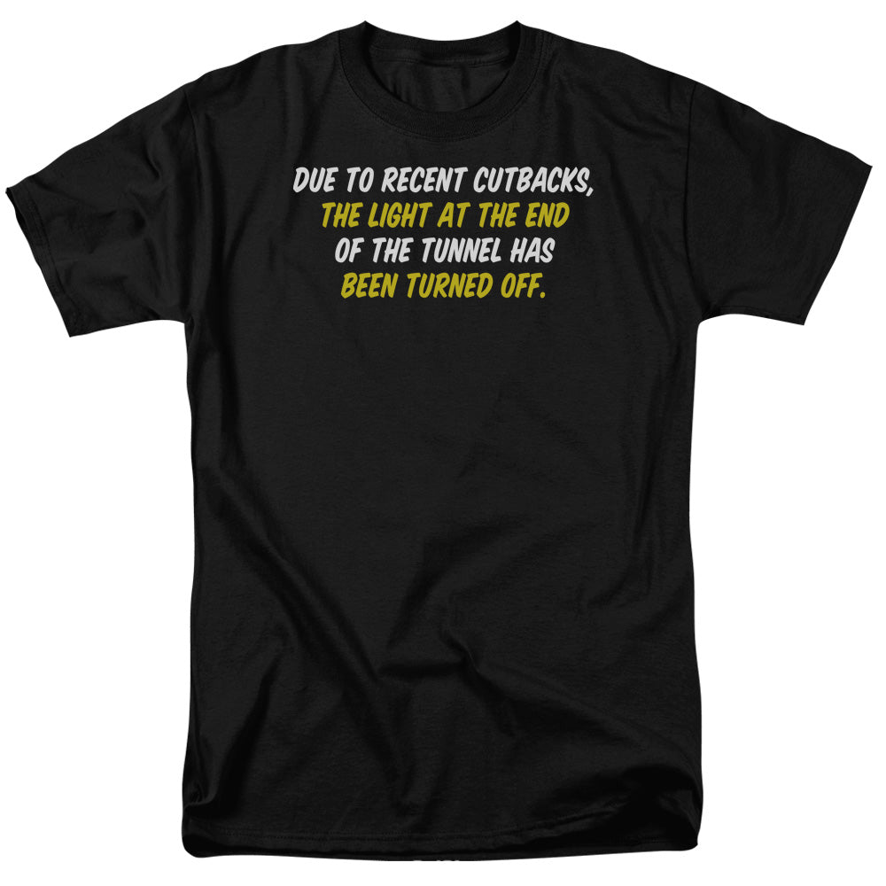 Light At The End Of The Tunnel Mens T Shirt Black