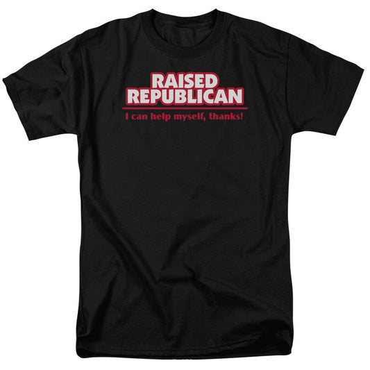 Raised Republican Mens T Shirt Black