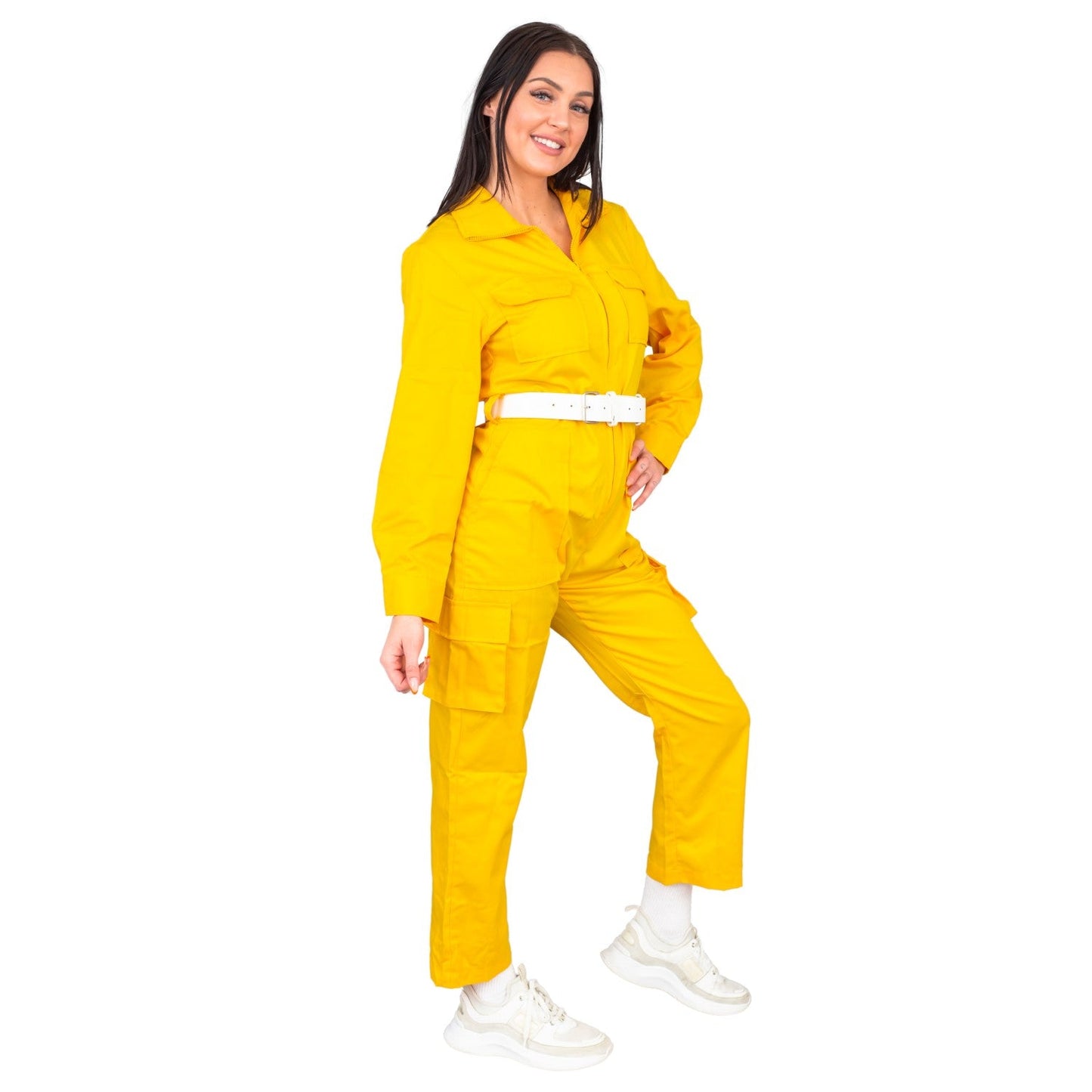 April O' Neil Yellow Ladies Costume Jumpsuit Yellow
