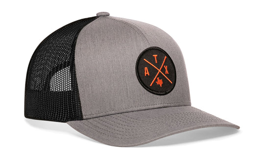 Austin Trucker Haka Hat Orange ATX X Haka Hat Gray-Black Snapback