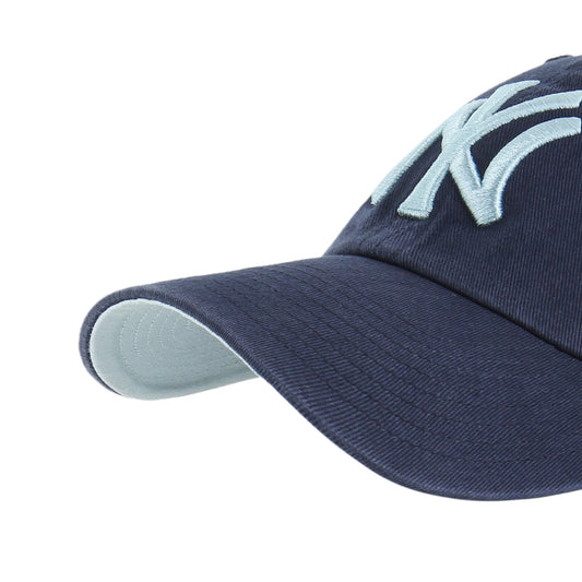 47 Brand MLB New York Yankees Ballpark Clean Up Hat Adjustable Cap Navy Blue