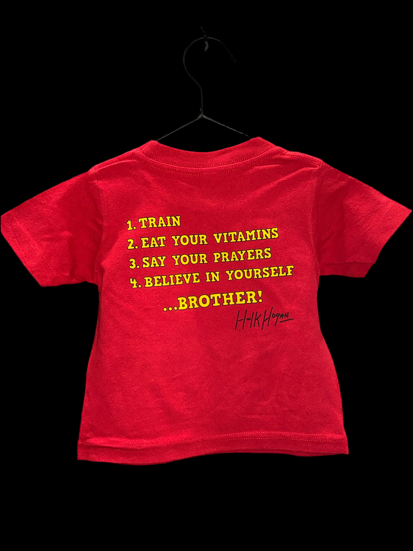Hulk Hogan Hulks Rules Toddler Youth Kids T Shirt Red