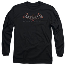 Load image into Gallery viewer, Batman Arkham Knight Logo Mens Long Sleeve Shirt Black