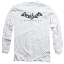 Load image into Gallery viewer, Batman Arkham Knight Descending Logo Mens Long Sleeve Shirt White
