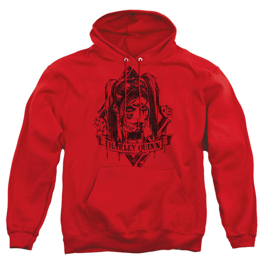 Batman Arkham Knight Diamond Mens Hoodie Red