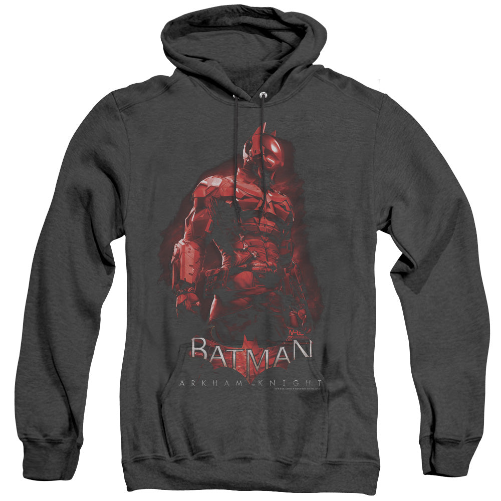 Batman Arkham Knight Knight Heather Mens Hoodie Black