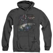 Load image into Gallery viewer, Batman Arkham Knight Knight Rider Heather Mens Hoodie Black