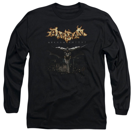 Batman Arkham Knight City Watch Mens Long Sleeve Shirt Black
