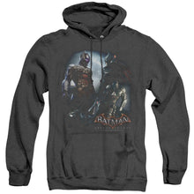 Load image into Gallery viewer, Batman Arkham Knight Face Off Heather Mens Hoodie Black