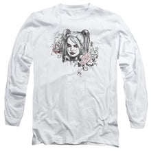 Load image into Gallery viewer, Batman Arkham Knight Sketchy Girl Mens Long Sleeve Shirt White