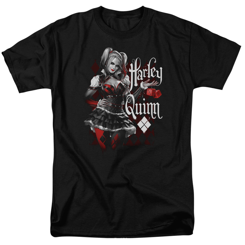 Batman Arkham Knight Dice Mens T Shirt Black