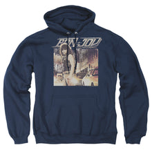 Load image into Gallery viewer, Bon Jovi Runaway Jon Mens Hoodie Navy