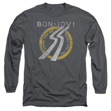 Load image into Gallery viewer, Bon Jovi Slippery When Wet World Tour Mens Long Sleeve Shirt Charcoal