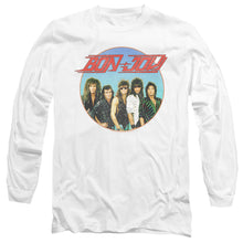 Load image into Gallery viewer, Bon Jovi Bon Sphere Mens Long Sleeve Shirt White Officially Licensed