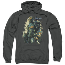Load image into Gallery viewer, Batman Arkham Origins Deathstroke Mens Hoodie Charcoal
