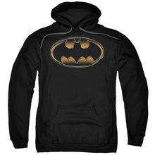 Load image into Gallery viewer, Batman Black & Gold Embossed Mens Hoodie Black