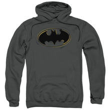 Load image into Gallery viewer, Batman Spray Paint Logo Mens Hoodie Charcoal