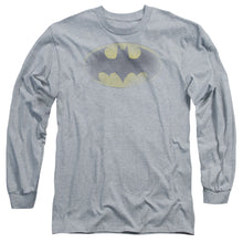 Load image into Gallery viewer, Batman Faded Logo Mens Long Sleeve Shirt Athletic Heather