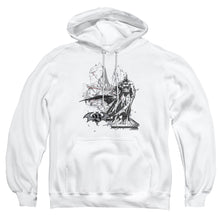 Load image into Gallery viewer, Batman Overseer Mens Hoodie White