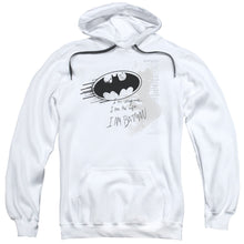 Load image into Gallery viewer, Batman I Am Vengeance Mens Hoodie White