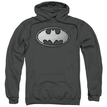 Load image into Gallery viewer, Batman Duct Tape Logo Mens Hoodie Charcoal