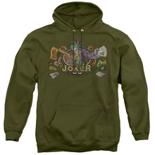 Load image into Gallery viewer, Batman King Of Crazy Mens Hoodie Military Green