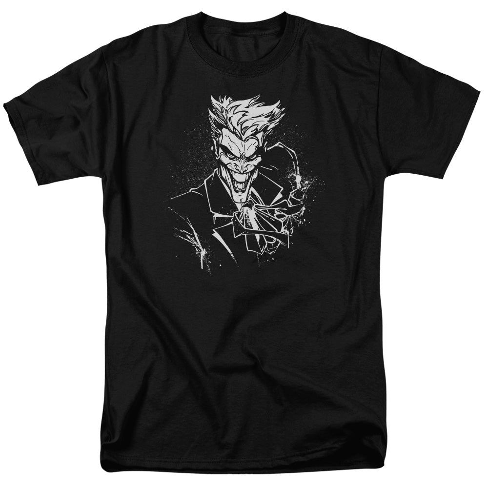 Batman Jokers Splatter Ile Mens T Shirt Black