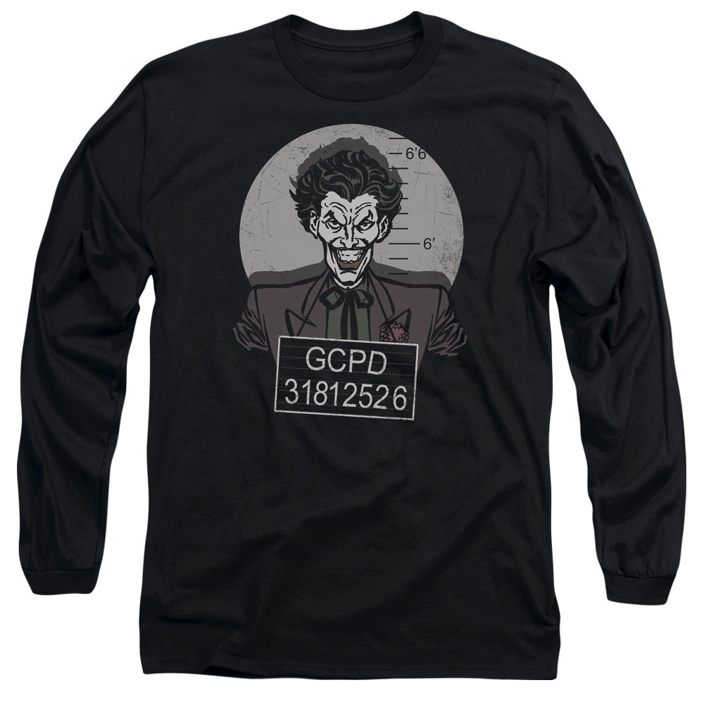 Batman Busted! Mens Long Sleeve Shirt Black