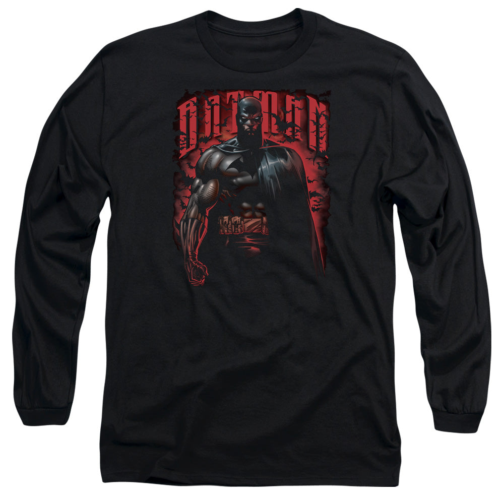 Batman Red Knight Mens Long Sleeve Shirt Black