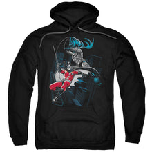 Load image into Gallery viewer, Batman Black And White Mens Hoodie Black