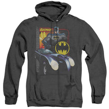 Load image into Gallery viewer, Batman Bat Racing Heather Mens Hoodie Black
