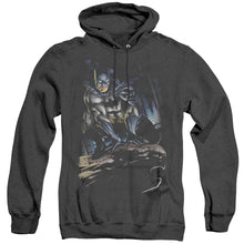 Load image into Gallery viewer, Batman Perched Heather Mens Hoodie Black