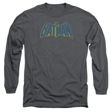 Load image into Gallery viewer, Batman Sketch Logo Mens Long Sleeve Shirt Charcoal