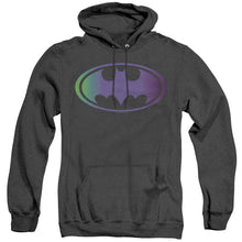 Load image into Gallery viewer, Batman Gradient Bat Logo Heather Mens Hoodie Black