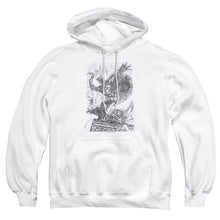 Load image into Gallery viewer, Batman Pencil Batarang Throw Mens Hoodie White
