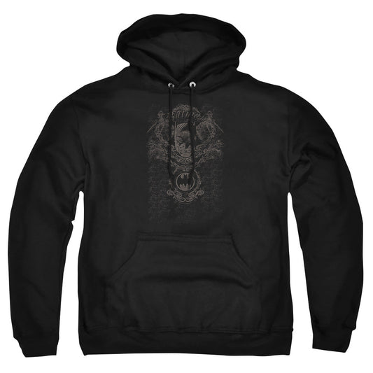 Batman Dark Knight Heraldry Mens Hoodie Black