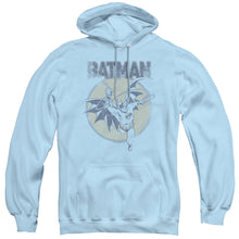Load image into Gallery viewer, Batman Swinging Bat Mens Hoodie Light Blue