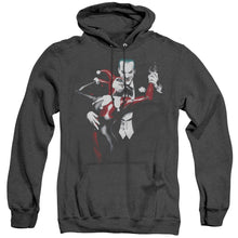 Load image into Gallery viewer, Batman Harley And Joker Heather Mens Hoodie Black