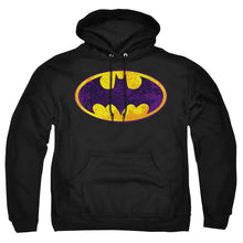 Load image into Gallery viewer, Batman Bm Neon Distress Logo Mens Hoodie Black