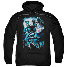 Load image into Gallery viewer, Batman Moonlight Cat Mens Hoodie Black