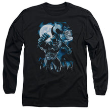 Load image into Gallery viewer, Batman Moonlight Bat Mens Long Sleeve Shirt Black