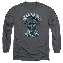 Load image into Gallery viewer, Batman Bane Will Break You Mens Long Sleeve Shirt Charcoal