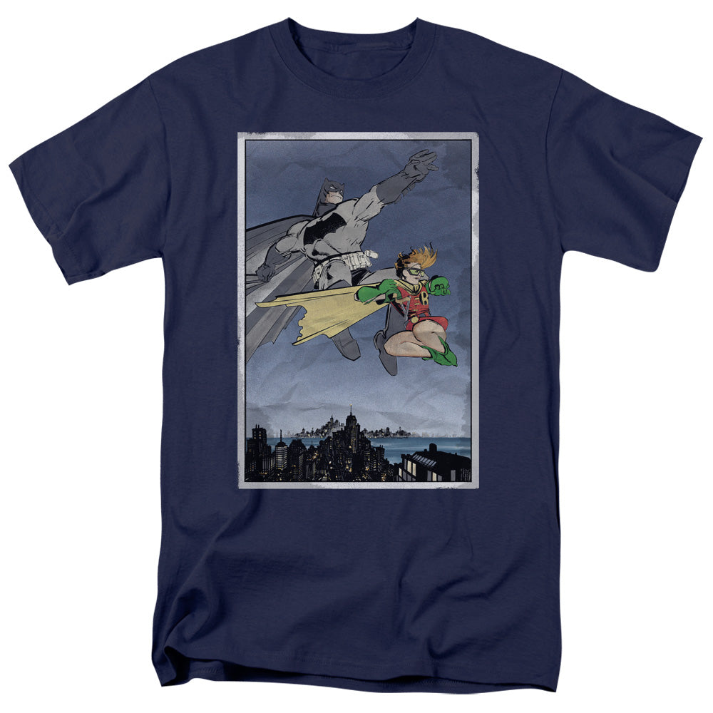Batman Dkr Duo Mens T Shirt Navy